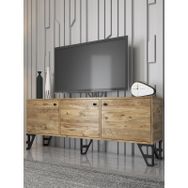 Wood'n Love Bello 160 cm Atlantik Çam-Siyah Tv Ünitesi