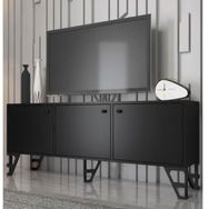 Wood'n Love Bello 160 cm Siyah-Siyah Tv Ünitesi