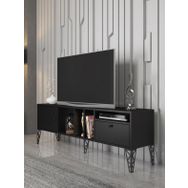 Wood'n Love Cercei Siyah Metal Ayaklı Tv Ünitesi