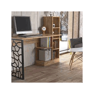 Wood'n Love Elektra Atlantik Çam ve Siyah Metal Ayaklı Kitaplıklı Çalışma Masası