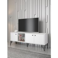 Wood'n Love Hira 160 cm Beyaz-Siyah Tv Ünitesi