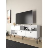 Wood'n Love Katre 150 cm Beyaz-Siyah Tv Ünitesi
