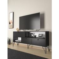 Wood'n Love Katre 150 cm Siyah-Siyah Tv Ünitesi