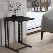 Wood'n Love Rose Premium Altıgen Desen Metal Siyah Zigon Sehpa