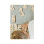 Woody Life Woodylife Montessori İngilizce ve Türkçe Ahşap Alfabe Bulmacası Büyük ve Küçük Harf Eşleştirme Oyunu