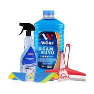 Wörf 2.5 lt Cam Suyu&Buz Çözücü&Buz Kazıyıcı&Çekçek&4'lü Bez Kışlık Oto Bakım Seti