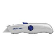 Workpro WP213007 Alüminyum Gövde Otomatik Geri Çekilebilir Rötuş Maket Bıçağı
