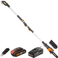 Worx WG349E Li-ion Tek Akülü 20 cm Profesyonel Teleskobik Saplı 20 Volt 2.0 Ah Açı Ayarlı Zincirli Dal Budama Makinesi