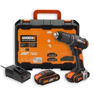 Worx WX108 20 Volt 2.0 Ah Lion Çift Akülü Profesyonel Şarjlı Matkap