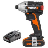 Worx WX261 9C 20Volt 2.0Ah Li-Ion 260 nm Kömürsüz Profesyonel Darbeli Tornavida