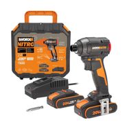 Worx WX265 20 Volt 2.0 Ah Li-Ion Çift Akülü 200NM Kömürsüz Profesyonel Şarjlı Darbeli Tornavida