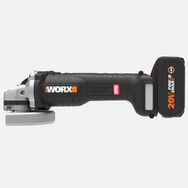 Worx WX813 20Volt 4.0Ah. Liıon Tek Akülü 115Mm Kömürsüz Profesyonel Şarjlı Avuç Taşlama