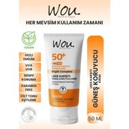 Wou 50 ml SPF50+ Leke Karşıtı Güneş Koruyucu Krem