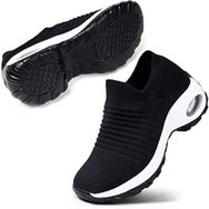 WOWEI Slip On Siyah Beyaz Unisex Spor Ayakkabı