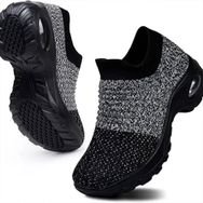 WOWEI Slip On Siyah Unisex Spor Ayakkabı