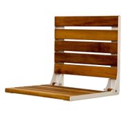 Wower Beyaz Duvara Monte Katlanır 38x38 cm Ahşap Duş Sandalyesi