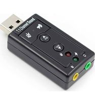 Wozlo 7.1 USB Ses Kartı Harici USB Sound Kart Virtual 3D Çevirici