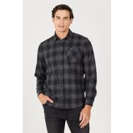 Wrangler W232080 035 Gri Uzun Kollu Erkek Gömlek