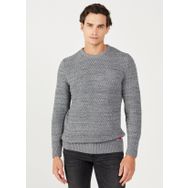 Wrangler W232580036 Gri Melanj Bisiklet Yaka Regular Fit Erkek Kazak