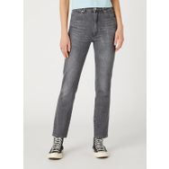 Wrangler W2HC4129T Gri Normal Bel Düz Paça Standart Denim Kadın Pantolon