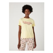 Wrangler W7N4D3Y37 Sarı Bisiklet Yaka Kadın T-Shirt
