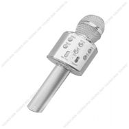 WS-858 Gümüş Bluetooth Karaoke Mikrofon