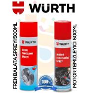 Würth 500 ml Motor Temizleyici+500 ml Fren Balata Spreyi
