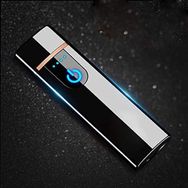 X-Lighter Wiber Şarj Edilebilir USB Elektronik Led Sensör Ekran Çift Taraflı Ateşleme Alevsiz Mum İçin Çakmak