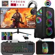 Xaser XSR466 Ryzen 5 5600 16GB RAM 256GB SSD 8GB RX 580 FreeDOS 24 inç Monitör Oyun Bilgisayarı