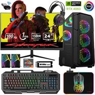 Xaser XSR487 Ryzen 7 5700X 16GB RAM 1TB SSD 8GB RTX 4060 FreeDOS 24 inç Monitör Oyun Bilgisayarı