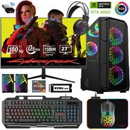 Xaser XSR491 Ryzen 7 5700X 16GB RAM 1TB SSD 8GB RTX 4060 FreeDOS 27 inç Monitör Oyun Bilgisayarı