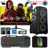 Xaser XSR529 i5-12400F 32GB RAM 1TB SSD 8GB RX 580 FreeDOS 27 inç Monitör Oyun Bilgisayarı