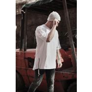 Xhan 1KXE1-44339-01 Erkek Beyaz Fermuar Detaylı T-Shirt