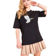 Xhan 2YXK1-46220 Siyah Kadın T-shirt