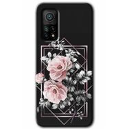 Xiaomi Mi 10 T Hd Desen Baskılı Retro Çiçek 1 Arka Kapak Kılıf