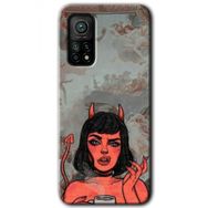 Xiaomi Mi 10 T Pro Hd Desen Baskılı Devil Girl Arka Kapak Kılıf
