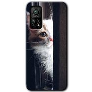 Xiaomi Mi 10 T Pro Hd Desen Baskılı Kedi Bakışı Arka Kapak Kılıf