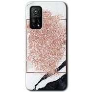 Xiaomi Mi 10 T Pro Hd Desen Baskılı Simli Mermer Arka Kapak Kılıf