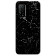 Xiaomi Mi 10 T Pro Hd Desen Baskılı Siyah Mermer Arka Kapak Kılıf