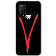 Xiaomi Mi 10T Kılıf HD- V for Desen Baskılı Arka Kapak