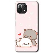Xiaomi Mi 11 Kedi Aşkı Baskılı Uyumlu Silikon Kılıf