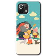 Xiaomi Mi 11 Kış Pikniği Baskılı Uyumlu Silikon Kılıf