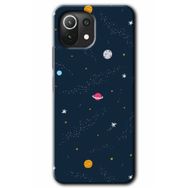 Xiaomi Mi 11 Lite Hd Desen Baskılı Çizim Gezegen Arka Kapak Kılıf
