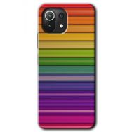 Xiaomi Mi 11 Lite Hd Desen Baskılı Colorful Lines Arka Kapak Kılıf