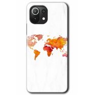 Xiaomi Mi 11 Lite Hd Desen Baskılı Dünya Haritası Arka Kapak Kılıf