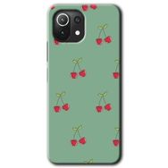 Xiaomi Mi 11 Lite Hd Desen Baskılı Kiraz Berry Arka Kapak Kılıf