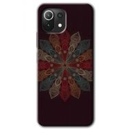 Xiaomi Mi 11 Lite Hd Desen Baskılı Mandala Flower Wal Arka Kapak Kılıf