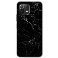 Xiaomi Mi 11 Lite Hd Desen Baskılı Siyah Mermer Arka Kapak Kılıf