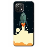 Xiaomi Mi 11 Lite Hd Desen Baskılı Space Smoke Arka Kapak Kılıf