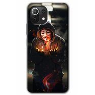 Xiaomi Mi 11 Lite Hd Desen Baskılı V for Fire Arka Kapak Kılıf